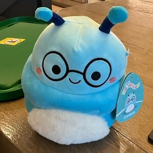 Squishmallows Blue and White Plush with Glasses- Cordelia